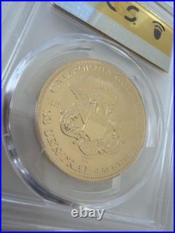 1849 (2025) PCGS GEM Unc SSCA Commemorative Restrike Gold Played Silver & Book