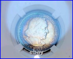 1892-Chicago Columbian Expo Commemorative Silver Half Dollar- MS65 Gem Toning