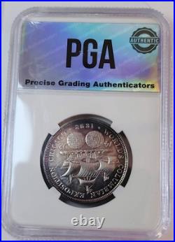 1892-Chicago Columbian Expo Commemorative Silver Half Dollar- MS65 Gem Toning