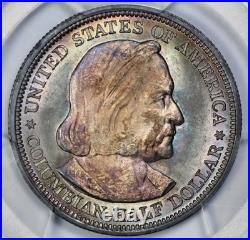 1892 Columbian 50c Silver Half Dollar PCGS MS 65 CAC Approved Stunningly Toned 1892 Columbian 50c Silver Half Dollar PCGS MS 65 CAC Approved Stunningly Toned