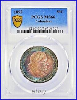 1892 Columbian Commemorative Half Dollar 50C Gem Uncirculated PCGS MS66