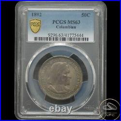 1892 Columbian Commemorative Silver Half Dollar PCGS MS63