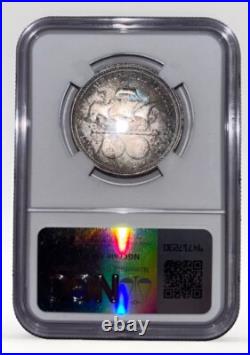 1892 Columbian Expo Commemorative Silver Half Dollar Ngc Ms 64 Toned