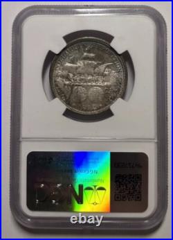 1892 Columbian Expo Commemorative Silver Half Dollar Ngc Ms 64 Toned