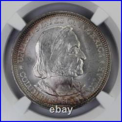 1892 Columbian Silver Half Dollar NGC MS 65 Light Toning