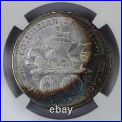1892 Columbian Silver Half Dollar NGC MS 65 Light Toning