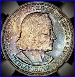 1892 MS64 Columbian Half NGC With Gorgeous Blue Toning