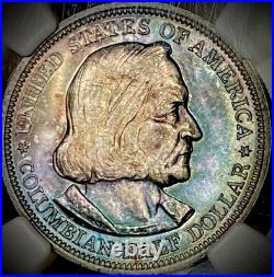 1892 MS64 Columbian Half NGC With Gorgeous Blue Toning