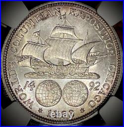 1892 MS64 Columbian Half NGC With Gorgeous Blue Toning