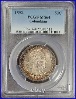 1892 PCGS MS64 Columbian Silver Commemorative Half Dollar