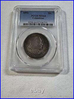 1892 US Columbian Commemorative Half Dollar Graded MS 64 by PCGS