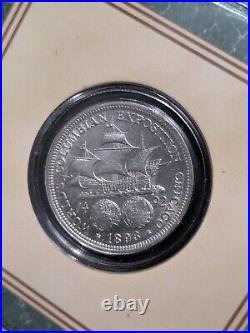 1893 50C WORLD'S COLUMBIAN EXPOSITION SILVER COMM Chicago