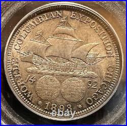 1893 Colombian Exposition Half Dollar PCGS MS64 CAC Certified