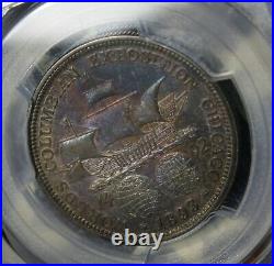 1893 Columbian Au58 Pcgs Commemorative Silver Half Dollar, Free Shipping
