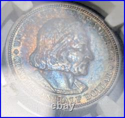 1893 Columbian Commem Silver Half Dollar NGC AU55 STUNNING TONER! Ships Free