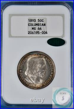 1893 Columbian Commemorative 50c PCGS MS64 withCAC Eye Appeal Galore 1893 Columbian Commemorative 50c PCGS MS64 withCAC Eye Appeal Galore