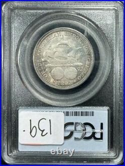 1893 Columbian Commemorative Silver Half Dollarpcgs Ms64beautiful Coin#7437