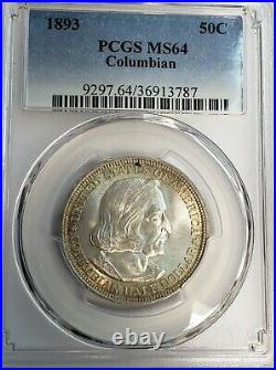 1893 Columbian Exposition Commemorative Silver Half Dollar PCGS MS64