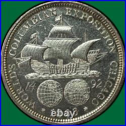 1893 Columbian Exposition Half Dollar Prooflike PL Coin #43908