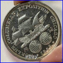 1893 Columbian Exposition Half Dollar Prooflike PL Coin #43908