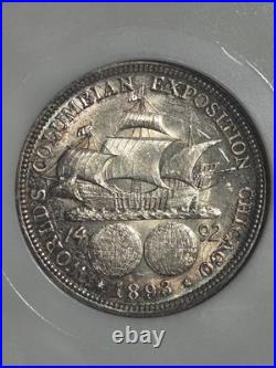 1893 Columbian Half 50c Toned