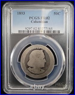 1893 Columbian Silver Commemorative Half Dollar 50c PCGS FR02 Lowball Set