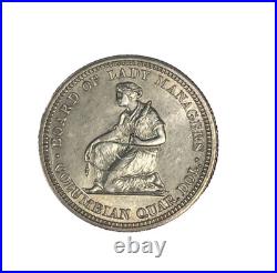 1893 Isabella 25¢ Columbian Exposition BU++ Attractive Gold Toning 016