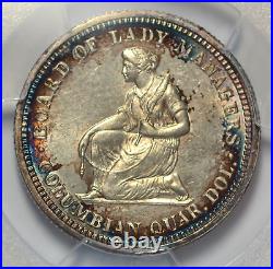 1893 Isabella Commemorative Quarter Pcgs Unc Details Toned Beautiful Coin