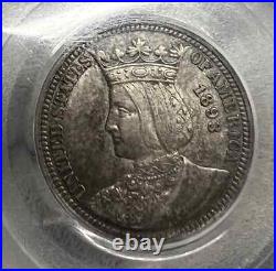 1893 Isabella Quarter PCGS AU-58-SEE STORE WW1-WW2 MEDALS PCGS COINS -CURRENCY 1893 Isabella Quarter PCGS AU-58-SEE STORE WW1-WW2 MEDALS PCGS COINS -CURRENCY
