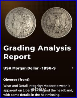 1896 S Morgan Vf Grade Scarce Year/mint, Attractive Nice Collection Coin