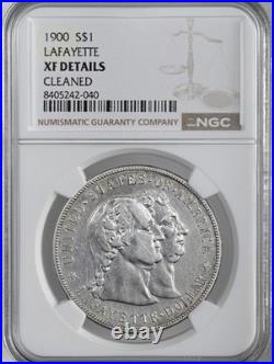 1900 $1 Lafayette Silver Dollar Commem Ngc Xf Details Cleaned #8405242-040