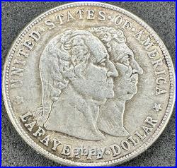 1900 Lafayette Silver Dollar AU Dark Toning US Commemorative Coin Scarce #5