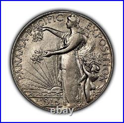 1915-S 50c Pan-Pac Panama Pacific Expo Commemorative Silver Half Dollar C1178