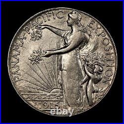 1915-S 50c Pan-Pac Panama Pacific Expo Commemorative Silver Half Dollar C1178