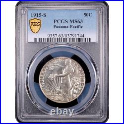 1915-S Panama-Pacific Commem Half Dollar 50c PCGS MS63