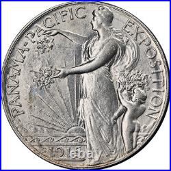 1915-S Panama-Pacific Commem Half Dollar Nice Unc Great Eye Appeal Nice Strike