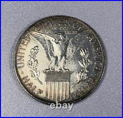 1915 S Panama Pacific Commemorative Half Dollar Cleaned Long Ago Nice Toning