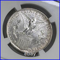 1915 S Panama Pacific Commemorative Silver Half Dollar NGC UNC Details Cleaned