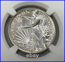 1915 S Panama Pacific Commemorative Silver Half Dollar NGC UNC Details Cleaned