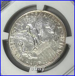 1915 S Panama Pacific Commemorative Silver Half Dollar NGC UNC Details Cleaned