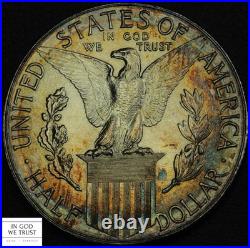 1915 S Panama Pacific PAN-PAC Commemorative Half Dollar (MS BU TONED!)