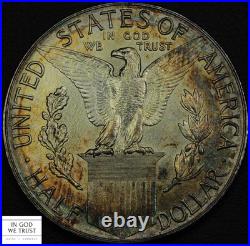 1915 S Panama Pacific PAN-PAC Commemorative Half Dollar (MS BU TONED!)