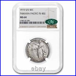 1915-S/S Panama Pacific Half Dollar MS-64 NGC CAC (FS-502) SKU#267867