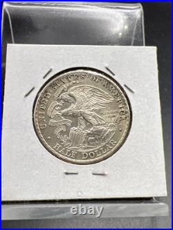 1918 50c Lincoln Illinois Classic Commemorative Silver Half Dollar Coin AU