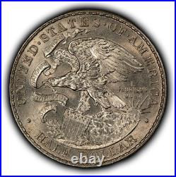 1918 50c Lincoln-Illinois Commemorative Silver Half Dollar UNC SKU-C1349