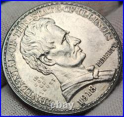 1918 Lincoln Commem Half Dollar Choice BU Nice Eye Appeal & Strike CH-18L 1918 Lincoln Commem Half Dollar Choice BU Nice Eye Appeal & Strike CH-18L