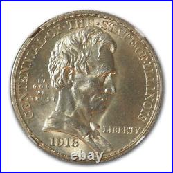 1918 Lincoln Illinois Centennial Half Dollar MS-64 NGC SKU #49400