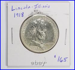1918 Lincoln Illinois Commemorative Half Dollar 50C