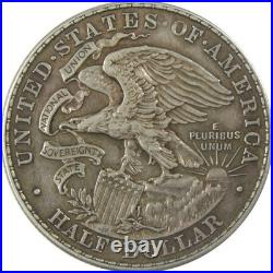 1918 Lincoln Illinois Commemorative Silver 50c AU About Unc SKUI24668