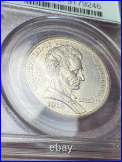 1918 Lincoln-Illinois Silver Half Dollar Commemorative 50c PCGS MS63 OGH 2.1 1918 Lincoln-Illinois Silver Half Dollar Commemorative 50c PCGS MS63 OGH 2.1